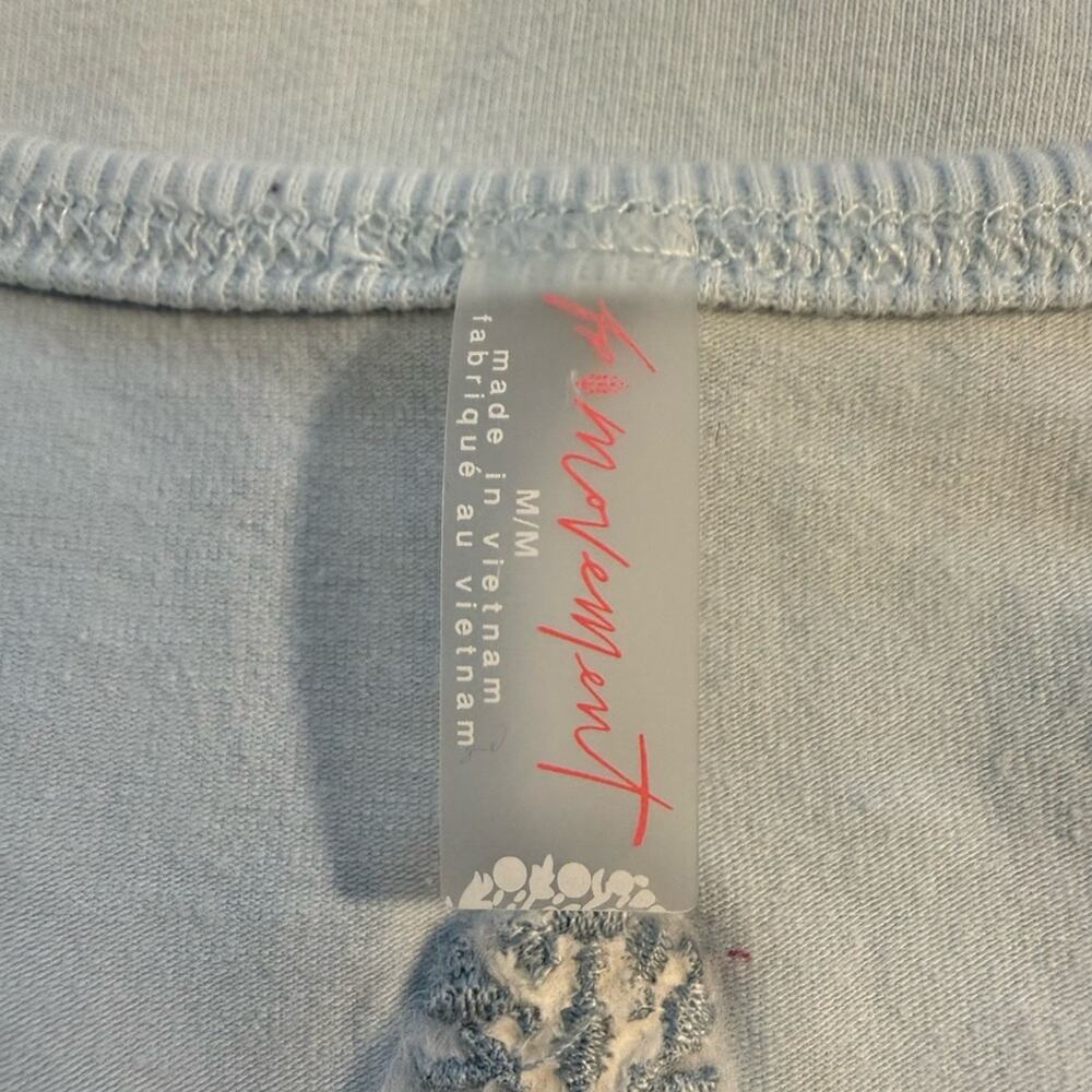 Free People Movement Make It Count Fleece Jumpsuit in Arctic Snow SZ M NWOT - Picture 3 of 6